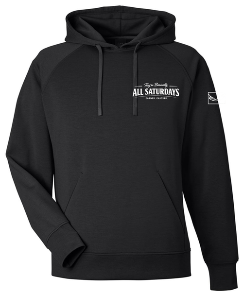 Apex Fleece Hoodie — Black — Front