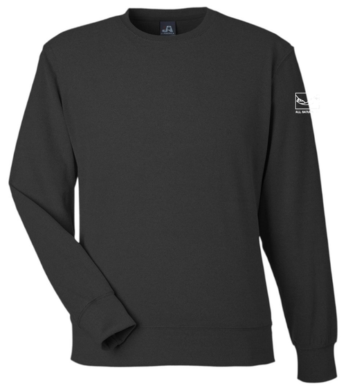 Element Fleece Crewneck Sweatshirt — Black — Front
