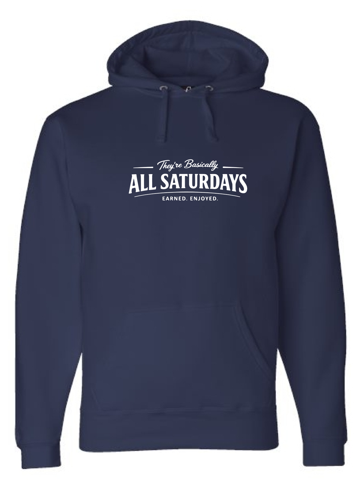 Premium Pullover Hoodie — True Navy — Front