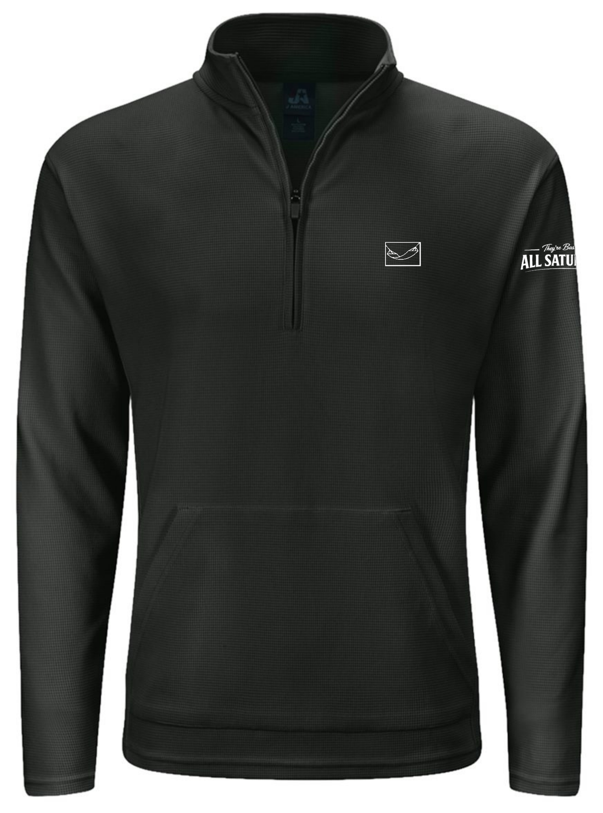 Maverick Quarter-Zip Pullover — Anthracite — Front