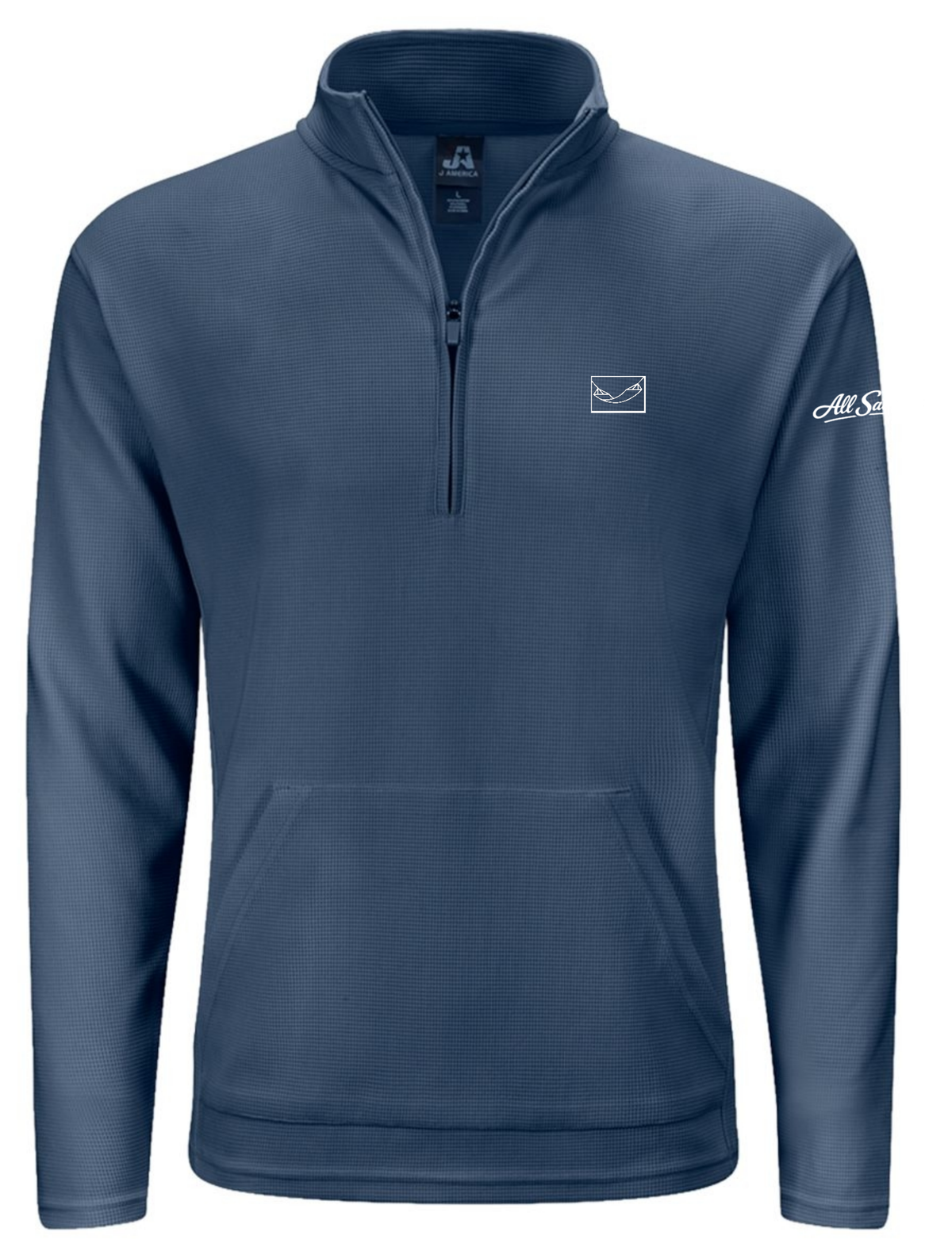 Maverick Quarter-Zip Pullover — Baltic — Front